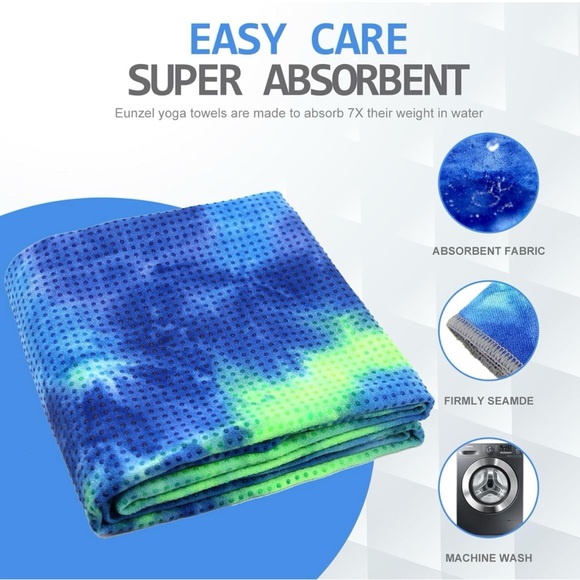 Yoga Towel, Anti-Slip, Absorbent - Picture 5 of 6